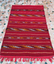 Moroccan colorful kilim artistic vintage