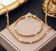 Plated jewelry necklace&bracelet