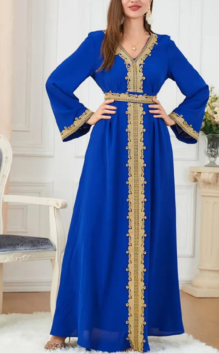 Blue caftan