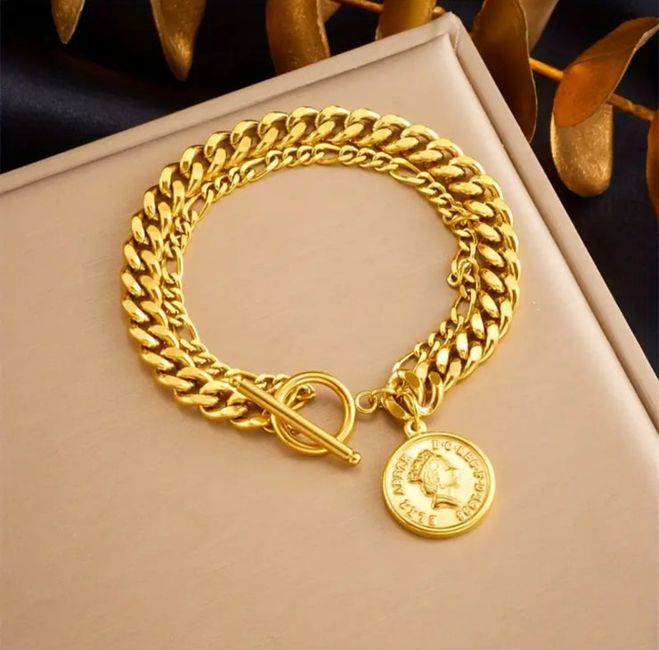 Gold-plated bracelet