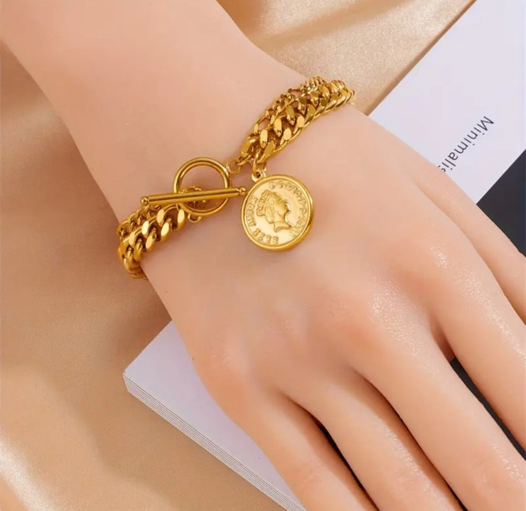 Gold-plated bracelet
